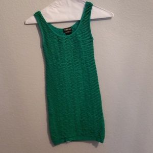 Bebe green mini dress